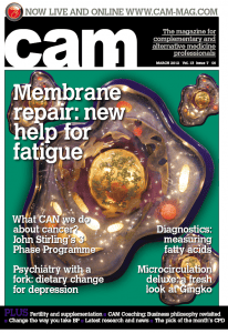 cam magazine cover: Membrane repair: new help for fatigue